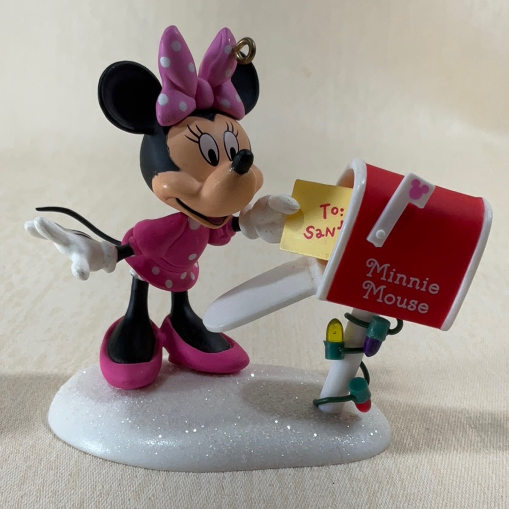 2008 Hallmark Letter to Santa Minnie Mouse Ornament